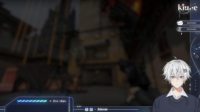 Gaming Overlay for @kiuxne